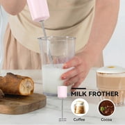 LINKChef Immersion Blender, 1000W 20-Speed 5-in-1 Immersion Hand Blender with Turbo Mode, Scratch-Resistant Stick Blender for Baby Food Processor & Chopper (pink)