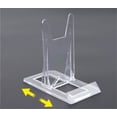 thumbnail image 4 of 2 Part Clear Acrylic Plate Display Stand Adjustable Plastic Holder Easel Stand 10 Pieces For Picture Plate Cards Home Office Decor W4395, 4 of 5