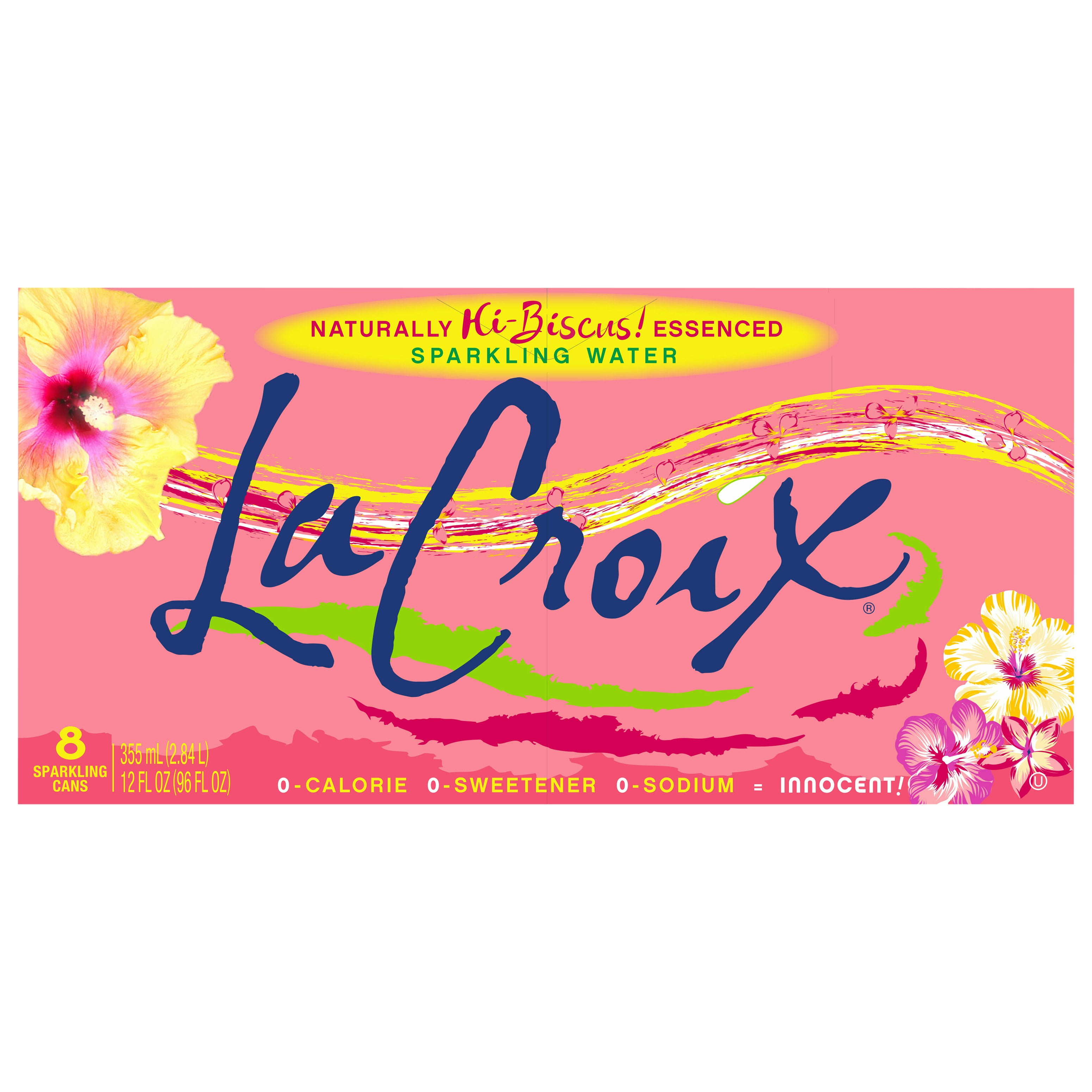 La Croix Sparkling Water Hibiscus 8 Pack 12 oz 96 fl oz (Pack Of 3)