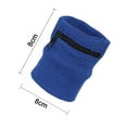 thumbnail image 4 of Sport-Wristband Wrist-Pouch Zipper Wrist-Wallet - Running Tennis Wrist Wallet Thick Solid Color Sweatband Wallet for Keys ID Cards，, 4 of 18