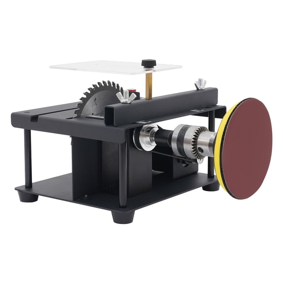 Miumaeov Table Saws Professional Mini Table Saw & Sander,Evolution Table Saw,Portable Saw Station for Crafts,motor control for grinding,cutting, Angle and Speed Adjustable,for Wood/Acrylic/PCB