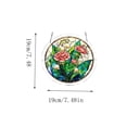 thumbnail image 3 of Lypsnake Acrylic Puzzles Sun catchers Window Hanging,Carnation & Lily of the Valley Floral Stained Glass Style Light Refracting Ornament,Decorative Pendant for Garden Patio Window Wall Living Room, 3 of 6