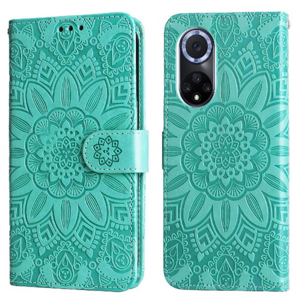 Funda tipo cartera GANGXUN para Huawei Nova 9 , diseño girasol, cuero PU, soporte, cierre magnético, tarjetero