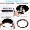 thumbnail image 6 of TORCHSTAR 8 Inch Ultra-Thin Dimmable LED Recessed Light with J-Box for Apartment, Kitchen, 18W(Eqv.), Oil Rubbed Bronze, 5000K Daylight, Pack of 6, 6 of 7
