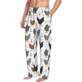thumbnail image 6 of Naloa Retro Rooster Pajama Pants Men, PJ Bottoms, Sleep & Lounge Pants-Small, 6 of 6