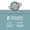 thumbnail image 4 of Zenna Home Rustproof Shower Storage Hooks, Set of 2, Adhesive or Suction Mount, Stainless Steel, 4 of 6