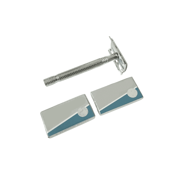 MT Double Edge Chrome Shaving Safety Razor   10 Blades
