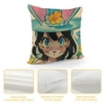 thumbnail image 4 of YINGXI Hunting Squad Decorative Throw Pillow Covers, This Nest Cartoon Mouse Ears Cushion Case Decor, Eucalyptus Leaves Stripes Home Decoration for Sofa Couch 20x20in, 4 of 5