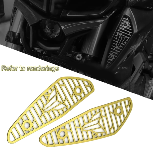 2 piezas de protección de cubierta de entrada de aire de motocicleta para Oro Sharpla Cubiertas de admisión de aire
