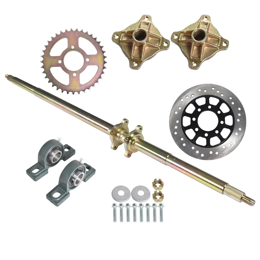 munirater Go Kart 44 Rear Live Axle Assembly Kit Rear Axle Pillow