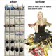 thumbnail image 4 of Rangement de Chaussures Suspendu 24 Poches sur la Porte Stockage de Chaussures Gain de Place Armoire Chaussures avec 4 Crochets, 4 of 4