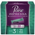 thumbnail image 1 of Poise Impressa Incontinence Bladder Supports for Bladder Control, Size 3, 21 Count, 1 of 6