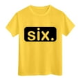 thumbnail image 6 of LUOGENLI Shirts Shirts for Kids Girls Child Short Sleeve Prints T Shirt Trendy Girls Fans Present Tops Cute Tops for Girls 10-12 Tops for Girls 6-7 Years Old Yellow 12-13 Years, 6 of 6