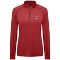 thumbnail image 2 of Women's Levelwear Red Carolina Hurricanes Kinetic Insignia Core Quarter-Zip Pullover Top, 2 of 3