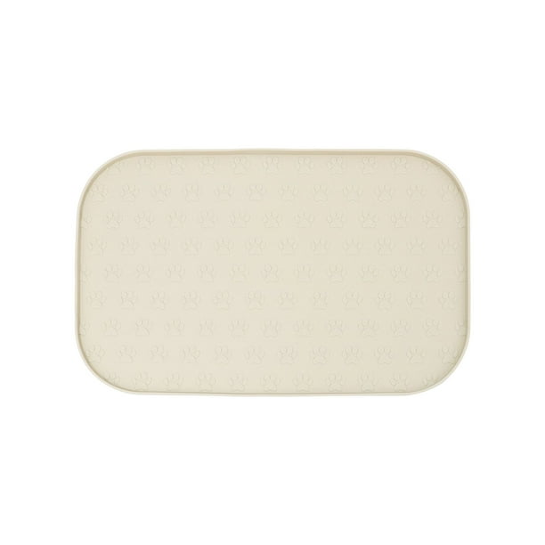 Yhmxh Utensilios de cocina Alfombrilla rectangular de silicona para mascotas, ideal para gatos y perros, antideslizante y antiderrames, ideal para alimentación lenta y fácil de limpiar.