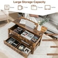 thumbnail image 6 of Costway Lift Top Coffee Table with 2 Storage Drawers &Hidden Compartment for Living Room, 6 of 10