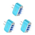 thumbnail image 4 of crativent US Plug Charger USB LED Cellphone Charging Adapter Portable Circuit for Protection Electronic Replacement Block Accessory Blue 3Set, 4 of 6