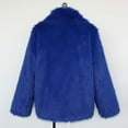 thumbnail image 7 of Hxshgdsn Fall Outfits For Men 2025 Men'S Faux Fur Coat,Solid Neckline Warmth For Winter Weddings City Nights Out Blue M, 7 of 7