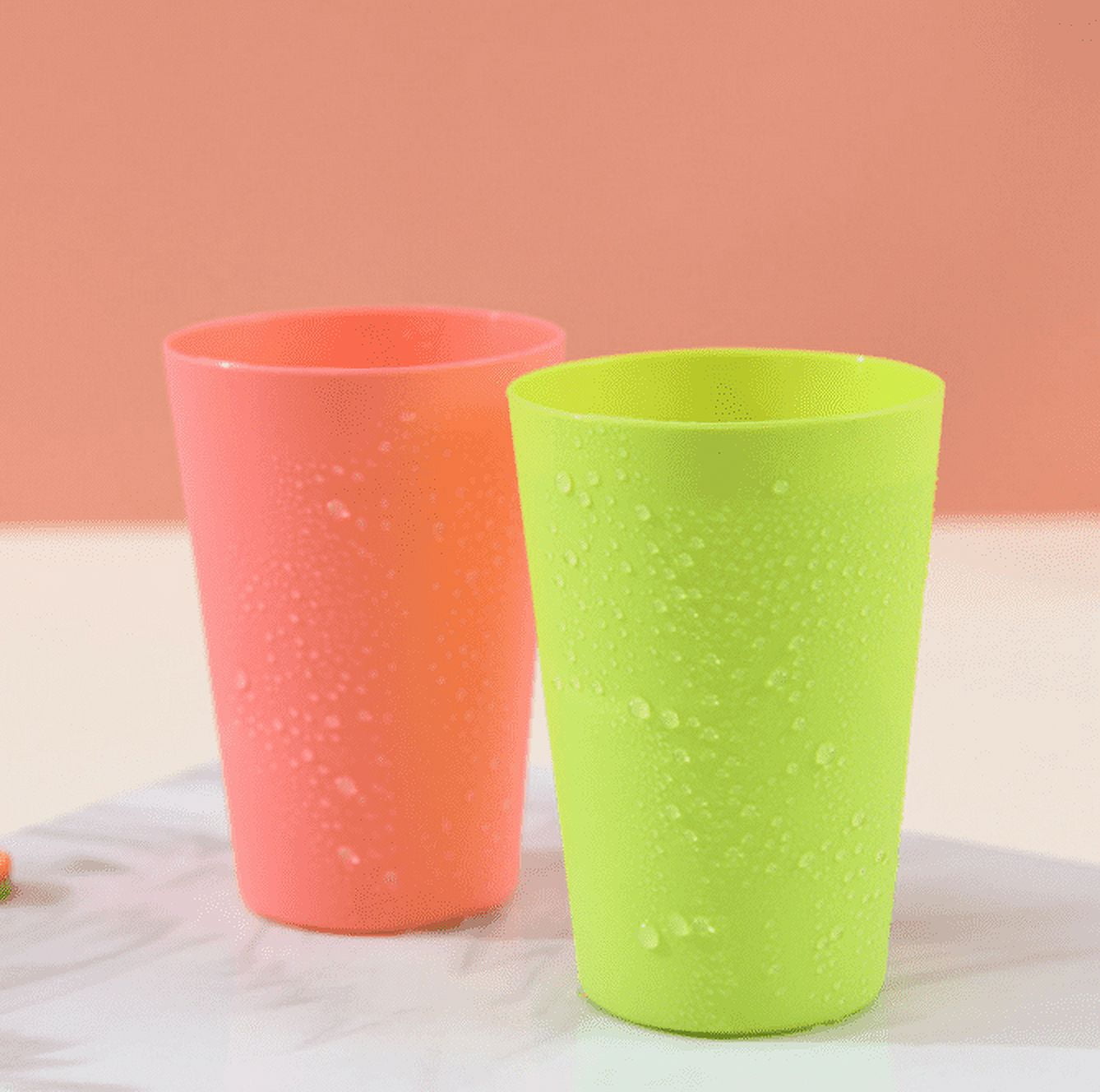 walmart has these gorgeous ribbed plastic ware cups for $1! Such a cu