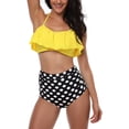 thumbnail image 2 of Girls Swimsuit Two Pieces Bikini Set Ruffle Falbala Swimwear Bathing Suits, 2 of 7