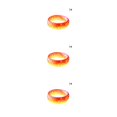 thumbnail image 1 of Qarigey Anillo unisex que brilla en la oscuridad Anillo de acrílico Luminoso Noche que brilla intensamente Joyería de mano Regalo de vacaciones, Rojo y rojo talla 7 3piezas Qarigey CBP169153, 1 of 6