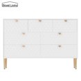 thumbnail image 4 of Boyel Living 7 Drawer Dresser Storage Cabinet, Chest of Drawer, (MDF) Wood Dressers & Chests of Drawers for Hallway, Entryway, White, 4 of 10
