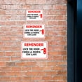 thumbnail image 6 of Classic Framed Plus Friendly Reminder: Lock the door / Cierra la puerta con llave Door or Wall Sign | Business & Warehouse Signage - Medium, 6 of 8