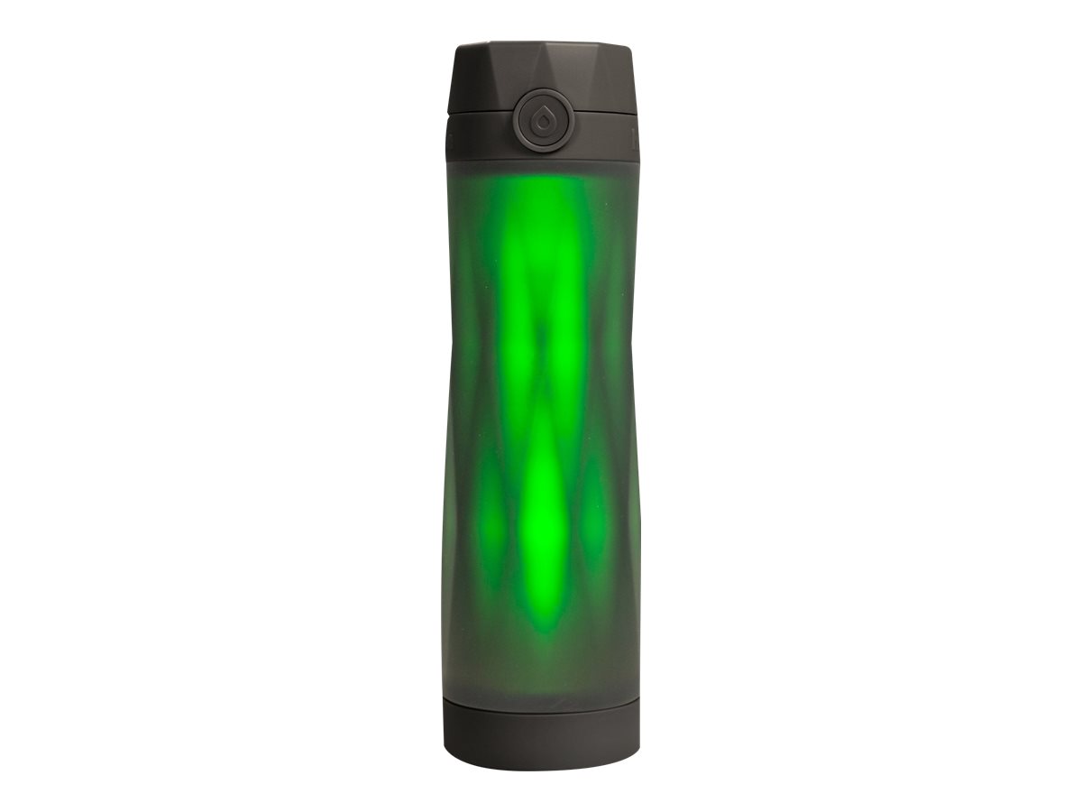 Hidrate Spark 3 Smart Water Bottle, Black, Track Water Intake, Glow Reminder