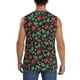 thumbnail image 4 of Fotbe Strawberry Men's Camiseta sin Mangas Estampada para Hombres, Playera Casual para Gimnasio, Entrenamiento, Playa-Large, 4 of 7