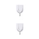thumbnail image 4 of Wosthever Transparent Adhesive Wall Hangers Plastic Stainless Door Hanger Strong Steel Hook Small Bearing Sucker Holder Sticky Kitchen Blanco 2Conjunto, 4 of 6