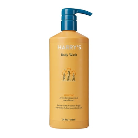 Harry s Men s Cleansing Body Wash Pump  Redwood Scent  24 fl oz