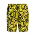 thumbnail image 4 of Gaeub Yellow Butterflies Printed Men's Short Pajama Pants, Lightweight Lounge & Sleep Bottoms Keep You Cool - 3X-Large, 4 of 9