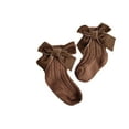 thumbnail image 3 of Infant Baby Girls Socks with Spanish Bow Newborn Toddler Knit Socks Bow Knot Cotton Tube Ruffled Autumn Winter Stockings 0-5Y, 3 of 4