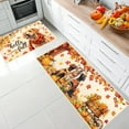thumbnail image 4 of Thanksgiving Doormat Set, Maple Leaf Floor Mats, Non Slip Polyester Recycled Rubber Backing, Durable Low Profile Multicolor Entrance Rug for Home Décor and Easy Cleaning 2 Pieces, 4 of 7