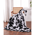 thumbnail image 2 of GARVEE Heated Electric Blanket,50"x60" Cow Print Fast Heating Throw Blankets with LCD Controller,10 Heat Settings&1-9H Timer Auto Shut Off,Black White, 2 of 10