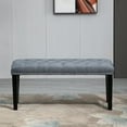 thumbnail image 6 of Abble 38" Wide Upholstered Entryway Bench, End of Bed Bench, Ottoman Bench - Gray, 6 of 9