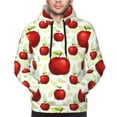 thumbnail image 4 of Bingfone Fruit Apples Men'S Drawstring Hoodie Long Sleeve Pocket Sweatshirts-Large, 4 of 9