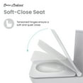 thumbnail image 4 of Concorde One Piece Square Toilet Dual Flush 1.1/1.6 gpf in Matte White, 4 of 14