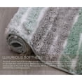 thumbnail image 6 of Luxury Toilet Rugs U-Shaped 20x20, Extra Soft and Absorbent Microfiber Bathroom Rugs, Non-Slip Plush Shaggy Bath Mat, Machine Wash Dry, Contour Bathroom Mats for Toilet Base, Green, 6 of 9