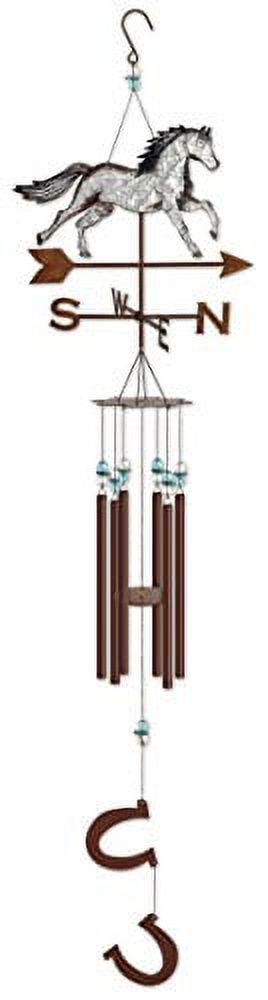 Sunset Vista Designs Farm Fresh Wind Chime, 40-Inch, Horse