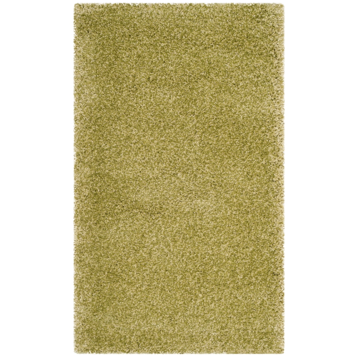 SAFAVIEH Santa Monica Chelsey Solid Shag Area Rug, Green, 4' x 6'