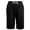 Black, variant on Bmisegm Womens Summer Shorts Casual Cropped Elastic Waist Solid Color Everyday Bottoms Shorts Women Hot Pink M