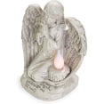 thumbnail image 4 of Luces solares de ángel como regalo de simpatía, decoración de cementerio, estatua conmemorativa, luces de resina de ángel para patio, césped, jardín, 7,6 x 5,5 x 9 pulgadas (largo x ancho x alto), 4 of 4