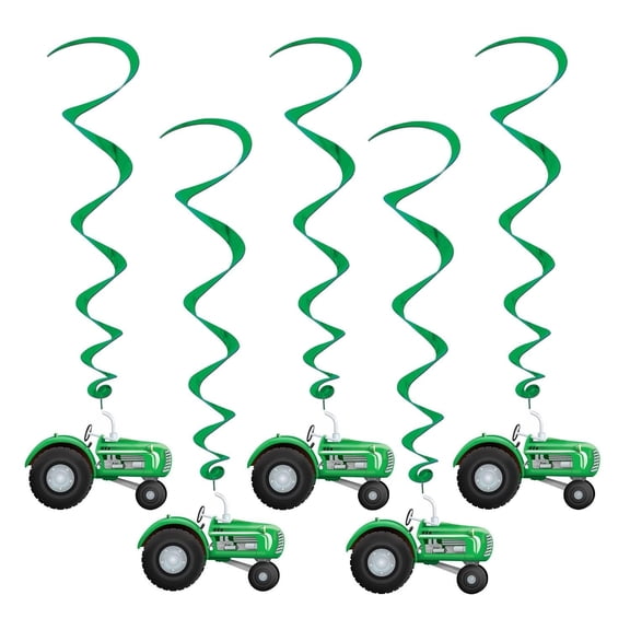30 Piece Beistle Tractor Party Whirls