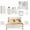 White+17 Drawers-2, variant on Complete 6-Piece White Bedroom Set with Bed Frame, Vanity, 2 Nightstands and 2 Drawer Cabinets