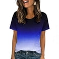 thumbnail image 4 of Mens Big and Tall T-Shirts, Short Sleeve Shirts for Men Summer Fashion Loose Fit Ombre Tie Dye Crewneck Tees, 4 of 6