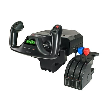 Logitech G Saitek PRO Flight Yoke System + Logitech Flight Rudder Pedals (Black)