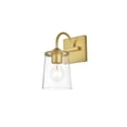 thumbnail image 7 of Living District Avani 1-Light Iron & Glass Bath Sconce in Chrome and Clear, 7 of 7