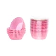 thumbnail image 2 of Cevemin 100 Pcs Food Grade Greaseproof Disposable Paper Cupcake Liners, Non-Stick Heat Resistant Muffin Baking Cups Purple Green Pink Yellow Blue 2.99x2.99x2.28in, 2 of 6
