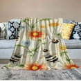 thumbnail image 2 of ARISTURING Floral Bee Blanket Lovers Gift for Girls Boys Super Soft Flannel Blanket for Sofa Couch Bed- Plush Warm Cozy Bed Quilts Home Decor for All Seasons, 2 of 6